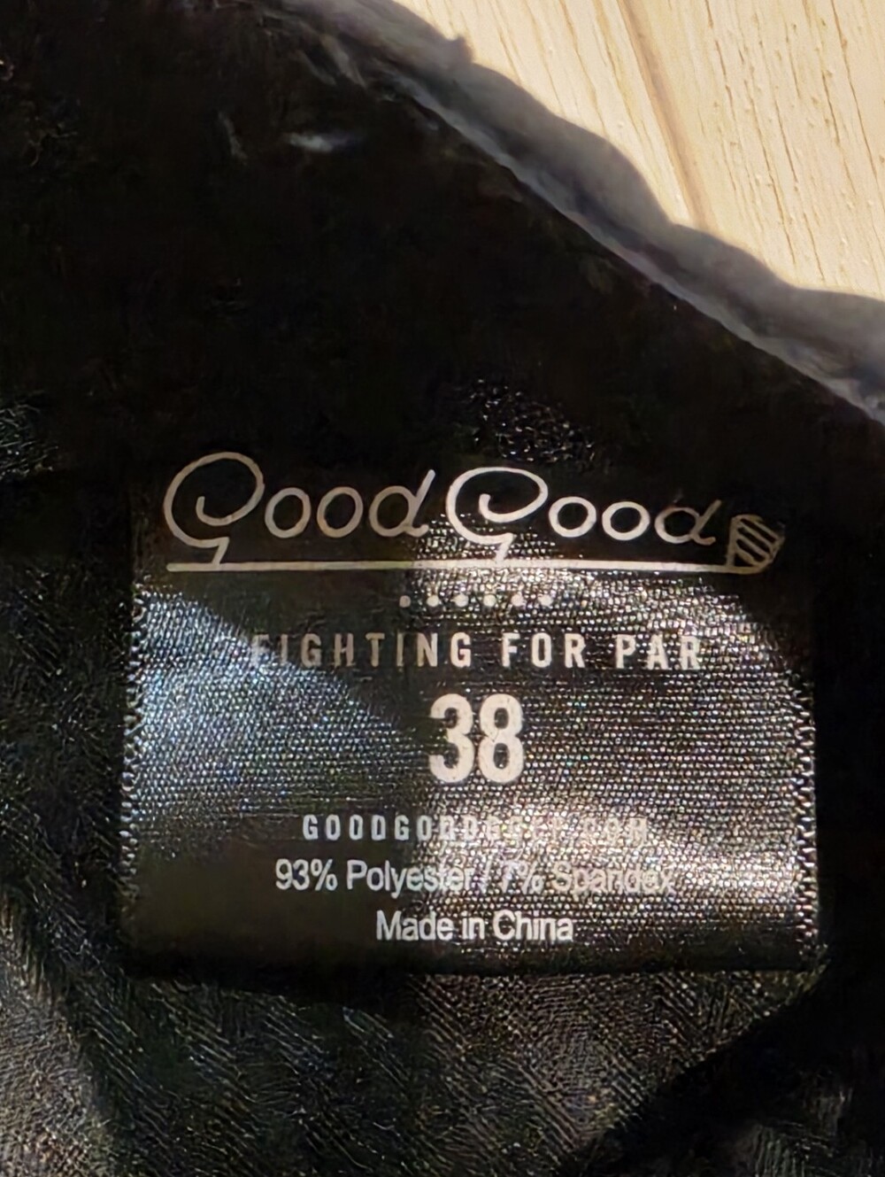 Good Good Golf Shorts Mens 38 Black Performance Stretch Golf Casual - Picture 2 of 4